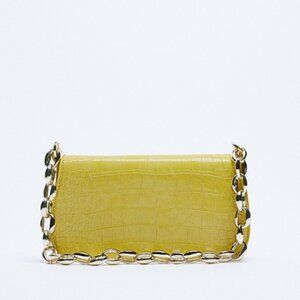 Zara Pistachio Green Shoulder Bag